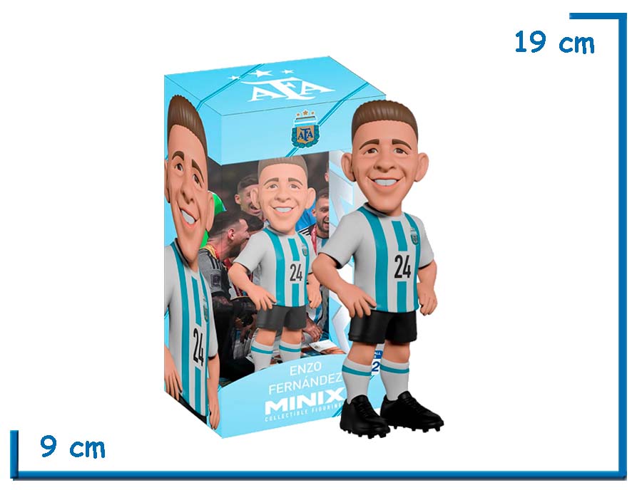 2X1 MINIX ENZO FERNANDEZ SELECCION ARGENTINA FIGURA DE VINILO