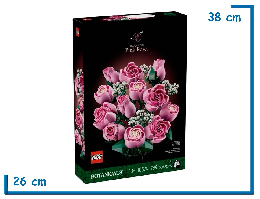 LEGO BOTANICAL BOUQUET OF PINK ROSES