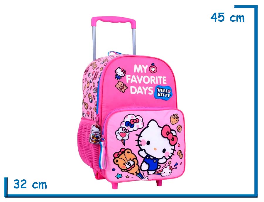 MOCHILA CARRO 16? HELLO KITTY ROSA MY FAVORITE DAYS