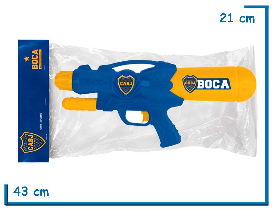 BOCA JUNIORS PISTOLA DE AGUA 33CM EN BOLSA