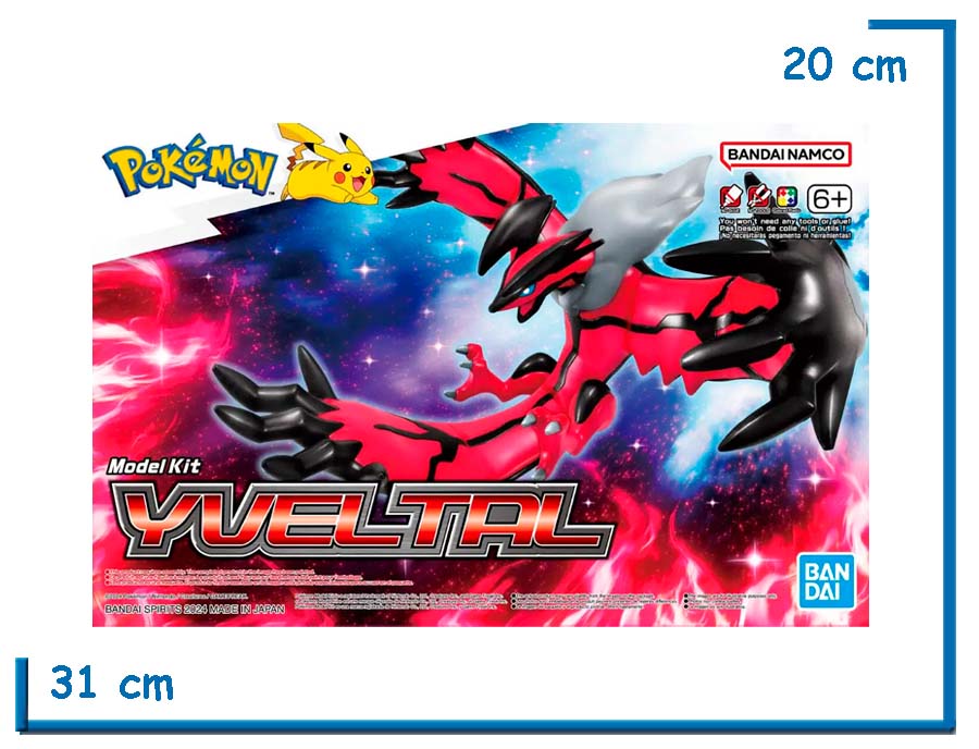 BANDAI YVELTAL POKEMON MODEL KIT