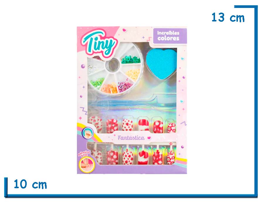 TINY NAILS U¥AS POSTIZAS LIMA CELESTE Y ACCESORIOS