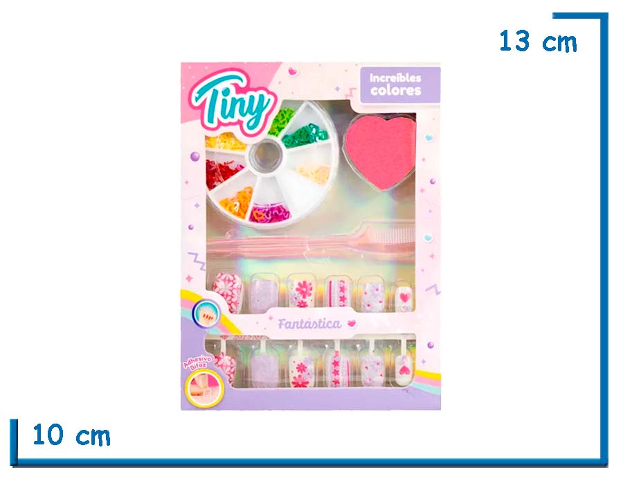 TINY NAILS U¥AS POSTIZAS LIMA ROSA Y ACCESORIOS