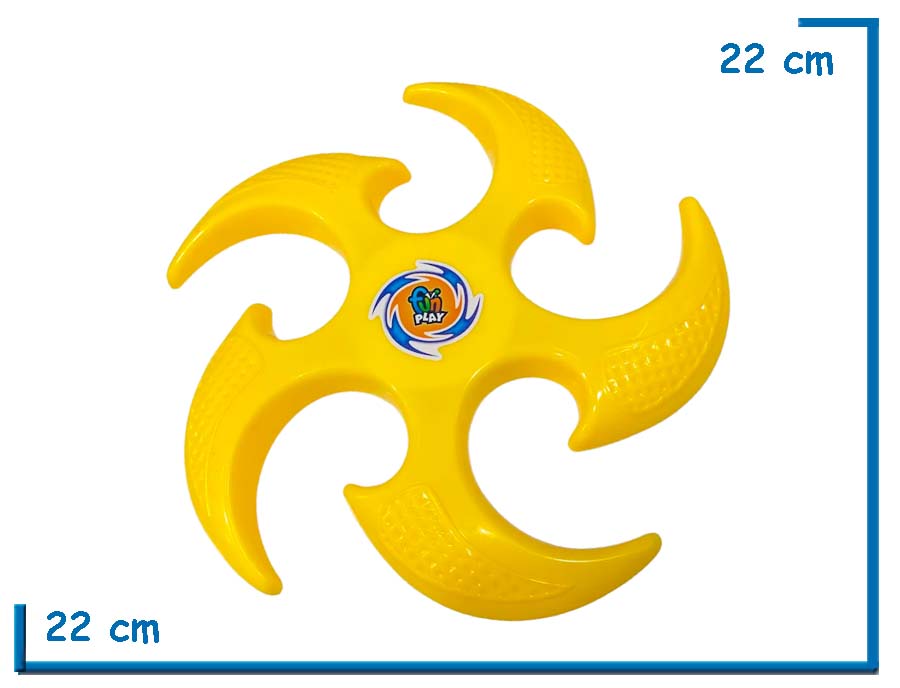 FUN PLAY DISCO ESTRELLA VOLADOR AMARILLO 22CM