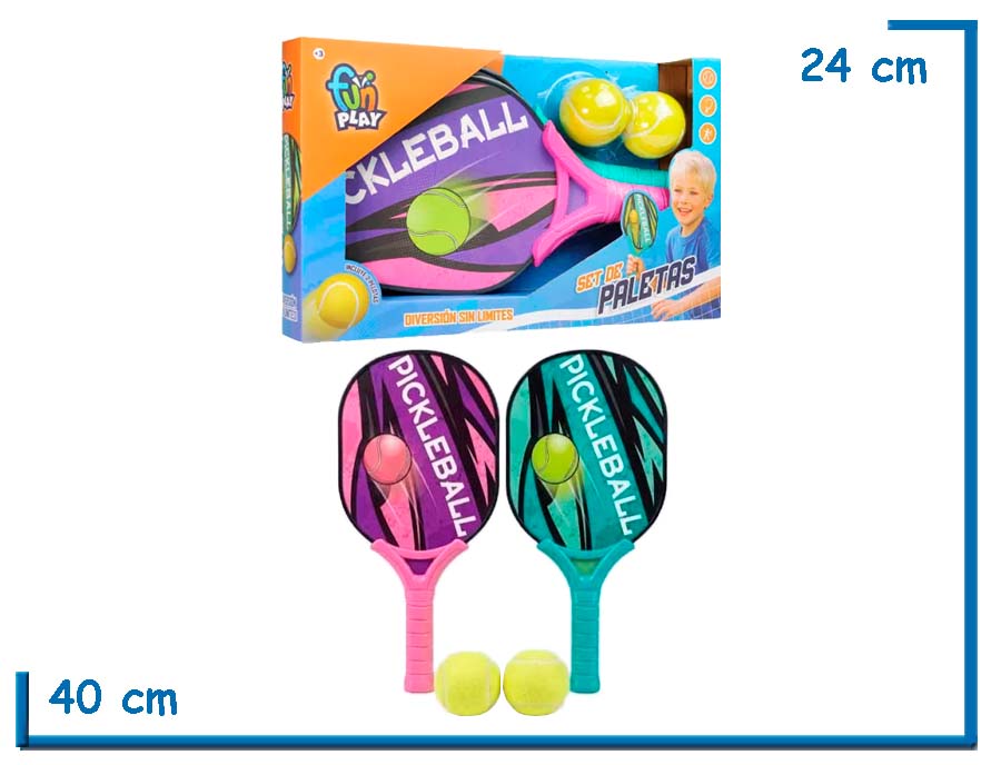 FUN PLAY SET DE PALETAS X2 PICKLEBALL