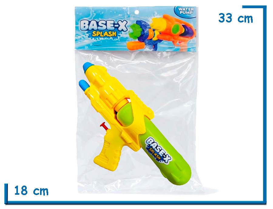 BASE-X SPLASH PISTOLA DE AGUA AMARILLA BOMBA SHOT EN BOLSA