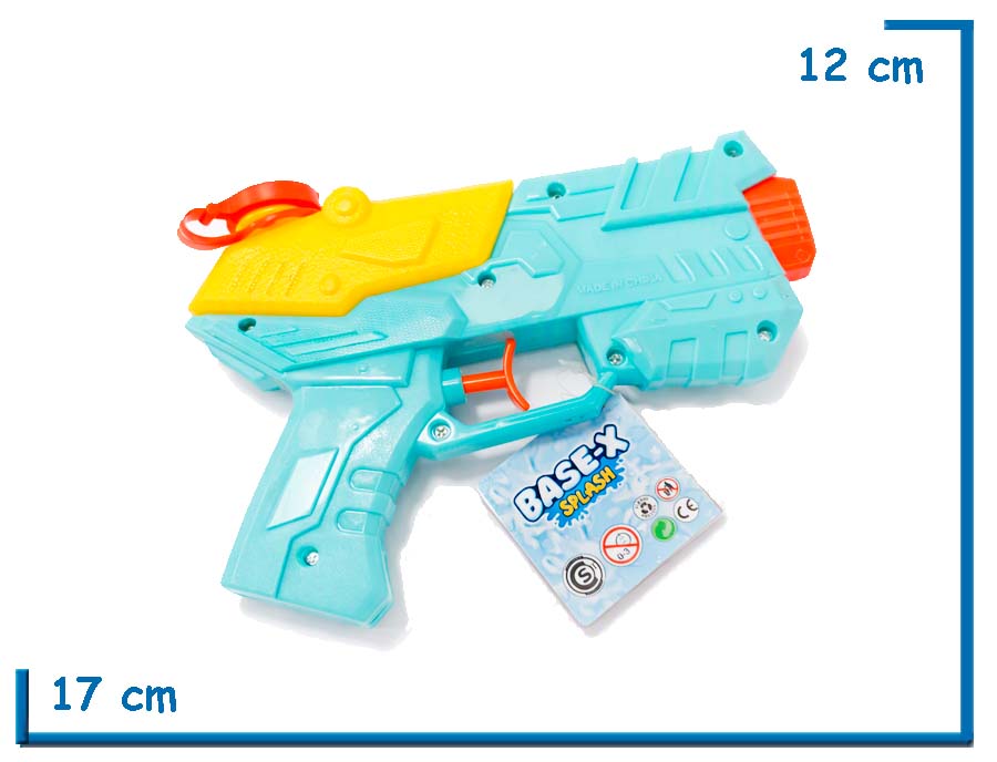 BASE-X SPLASH PISTOLA DE AGUA TURQUESA 17CM